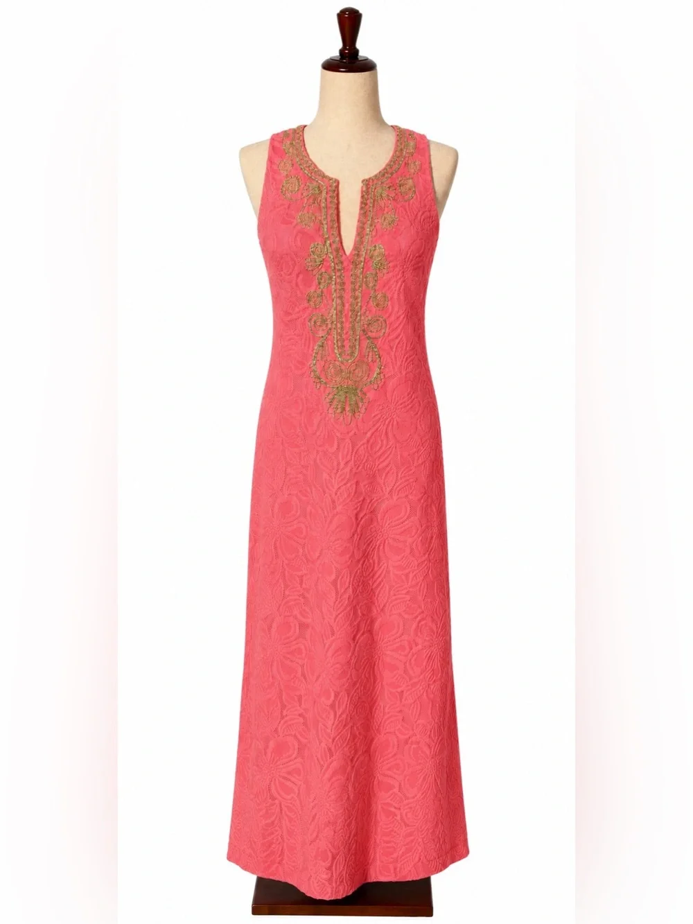 lilly pulitzer pink and gold dress Lilly Pulitzer | Dresses | Lilly Pulitzer Pink Maxi Dress Gold Embroidered  Sleeveless Maxi 4